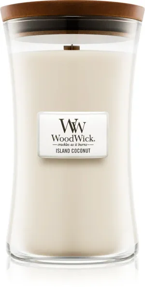 WoodWick Island Coconut Duftkerze mit Holzdocht 609,5 g