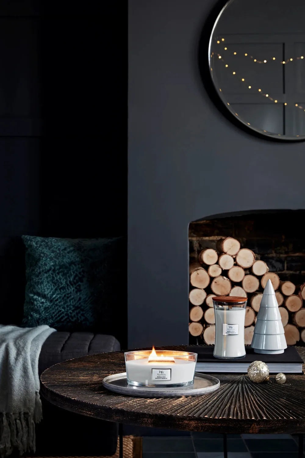 Magnolia Birch Duftkerze mit Holzdocht 453,6 g