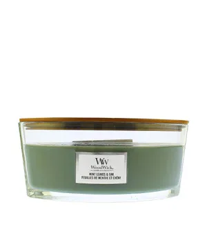 WoodWick Mint Leaves & Oak Duftkerze mit Holzdocht 453,6 g