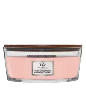 WoodWick Pressed Blooms & Patchouli Duftkerze mit Holzdocht 453,6 g
