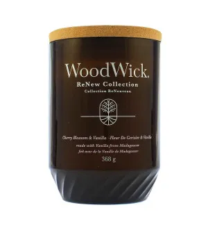 WoodWick ReNew Cherry Blossom & Vanilla große Kerze 368 g