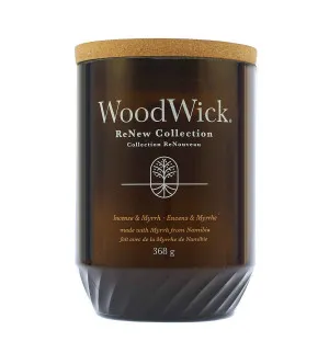 WoodWick ReNew Incense & Myrrh Kerze groß 368 g