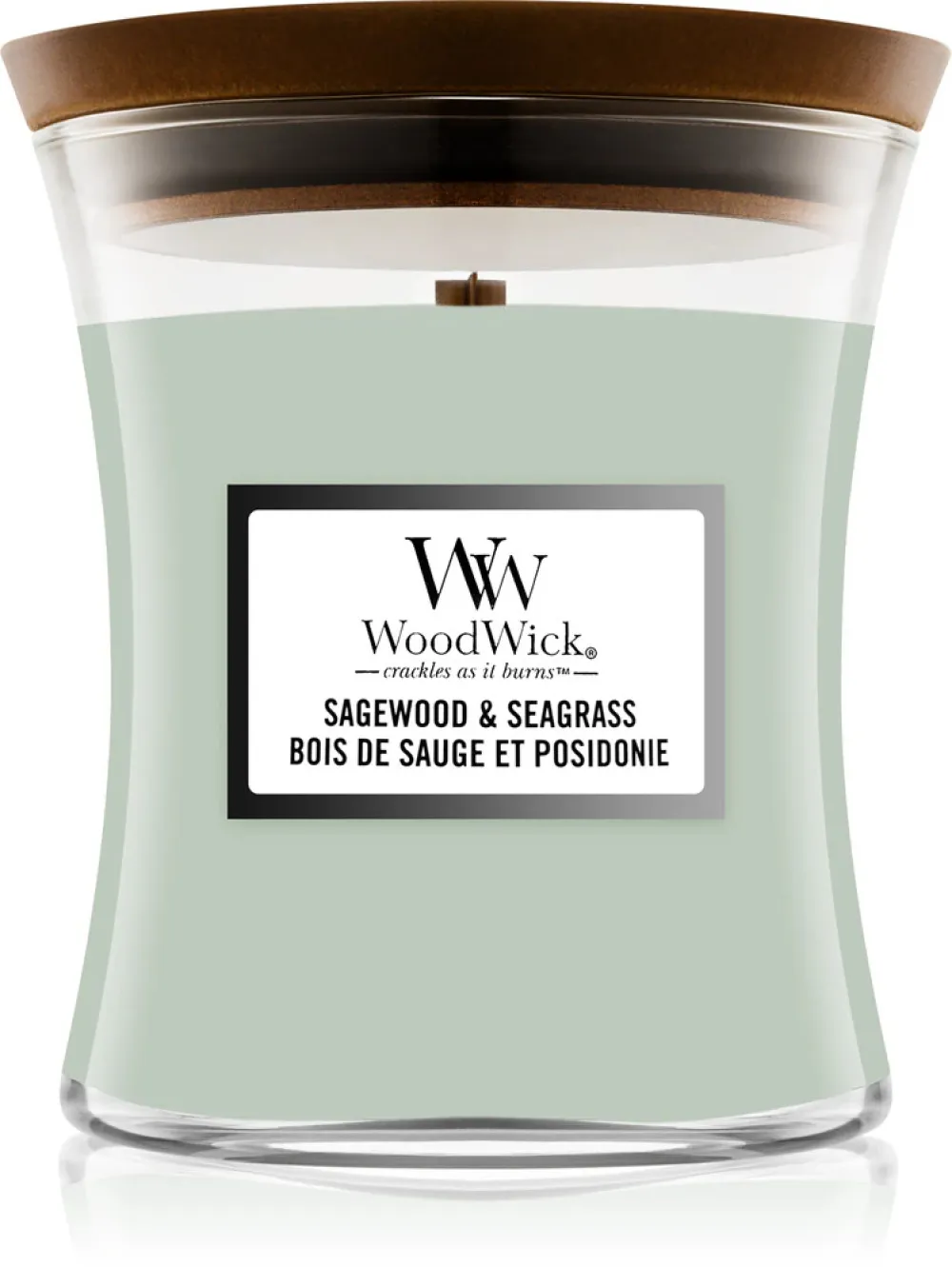 Sagewood & Seagrass Duftkerze mit Holzdocht 275 g