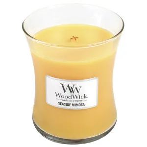 WoodWick Seaside Mimosa Duftkerze mit Holzdocht 275 g