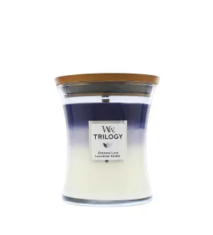 WoodWick Trilogy Evening Luxe Duftkerze mit Holzdocht 275 g
