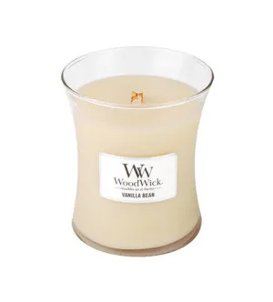 WoodWick Vanilla Bean Duftkerze mit Holzdocht 275 g