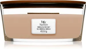 WoodWick Vanilla & Sea Salt Duftkerze mit Holzdocht 453,6 g