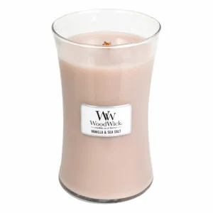 WoodWick Vanilla & Sea Salt Duftkerze mit Holzdocht 609,5 g