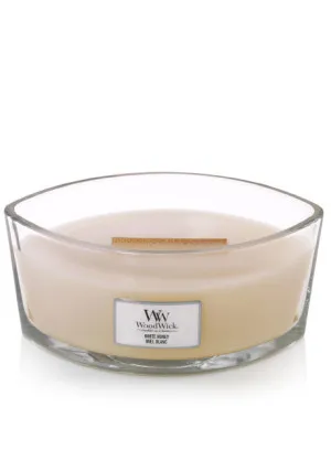WoodWick White Honey Duftkerze mit Holzdocht für Männer
