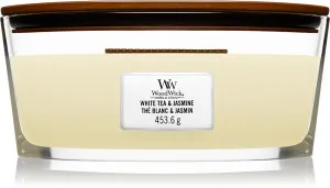 WoodWick White Tea & Jasmine Duftkerze mit Holzdocht 453,6 g