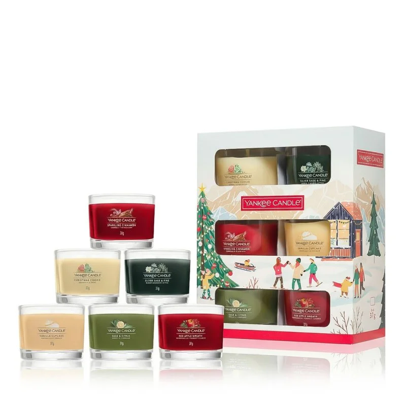 Geschenkset mit 6 gefüllten Mini-Votivkerzen