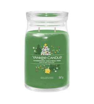 Yankee Candle Shimmering Christmas Tree Signature Duftkerze groß 567 g