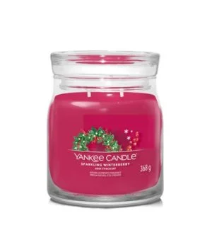 Yankee Candle Sparkling Winterberry Signature Duftkerze mittel 368 g