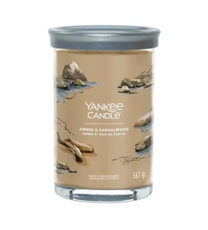 Yankee Candle Amber & Sandalwood Signature Tumbler groß 567g