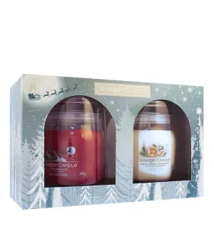 Yankee Candle Bright Lights Geschenkset Signature Kerze Mittel 2 x 368 g