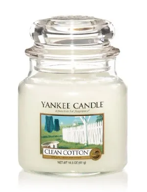 Yankee Candle Clean Cotton Duftkerze 411 g