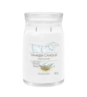 Yankee Candle Clean Cotton Signature Duftkerze groß 567 g