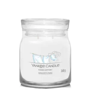 Yankee Candle Clean Cotton Signature Kerze Mittel 368 g