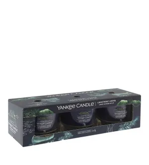 Yankee Candle Lakefront Lodge Votivkerze im Glas 3 x 37 g