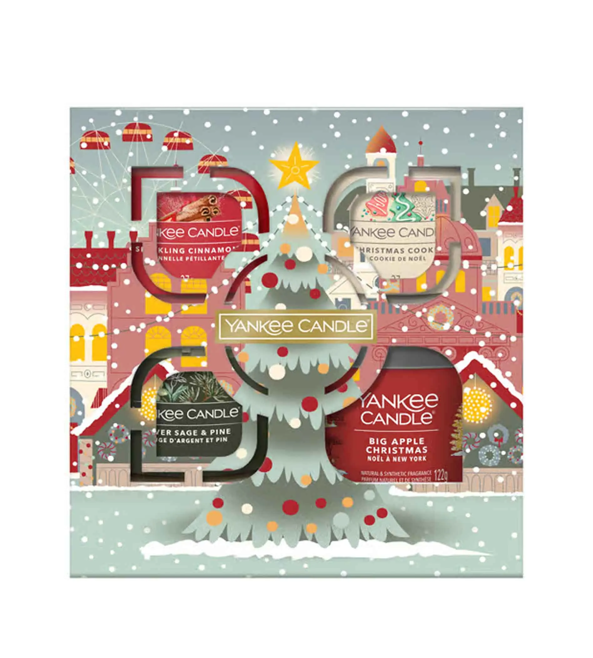 Passport to the Holidays Geschenkset: Kleiner Tumbler 122 g + Votivkerze 3x37 g Tumbler malý 122 g + votivní svíčka 3×37 g