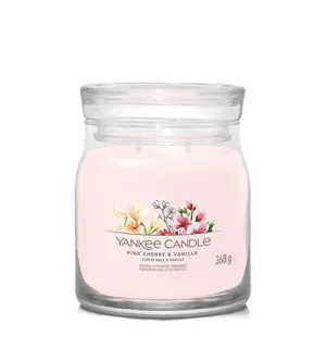 Yankee Candle Pink Cherry & Vanilla Signature Kerze mittel 368 g