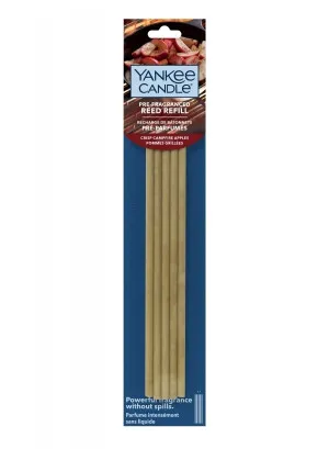 Yankee Candle Pre-Fragran.Reed Crisp Campfire Apples Nachfüllung für Diffuser 5x Stäbchen