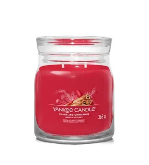 Yankee Candle Sparkling Cinnamon Signature Kerze mittel 368 g