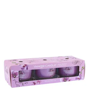 Yankee Candle Wild Orchid Votivkerze im Glas 3 x 37 g