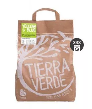 Tierra Verde Waschpulver für weiße Wäsche und Stoffwindeln - INNOVATION (5 kg Papiersack)
