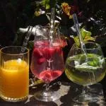 Yoni Strohhalmset aus tschechischem Glas mit Bürste (3 Stück) - Botanical