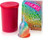 Yuuki Rainbow Menstruationstasse - Small Soft - inkl. Sterilisationsbecher