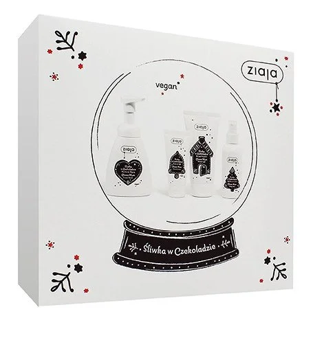 Choco Plum Geschenkset Duschgel 160 ml + Duschschaum 250 ml + Handcreme 50 ml + Körperspray