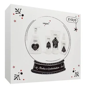 Ziaja Choco Plum Geschenkset Duschgel 160 ml + Duschschaum 250 ml + Handcreme 50 ml + Körperspray