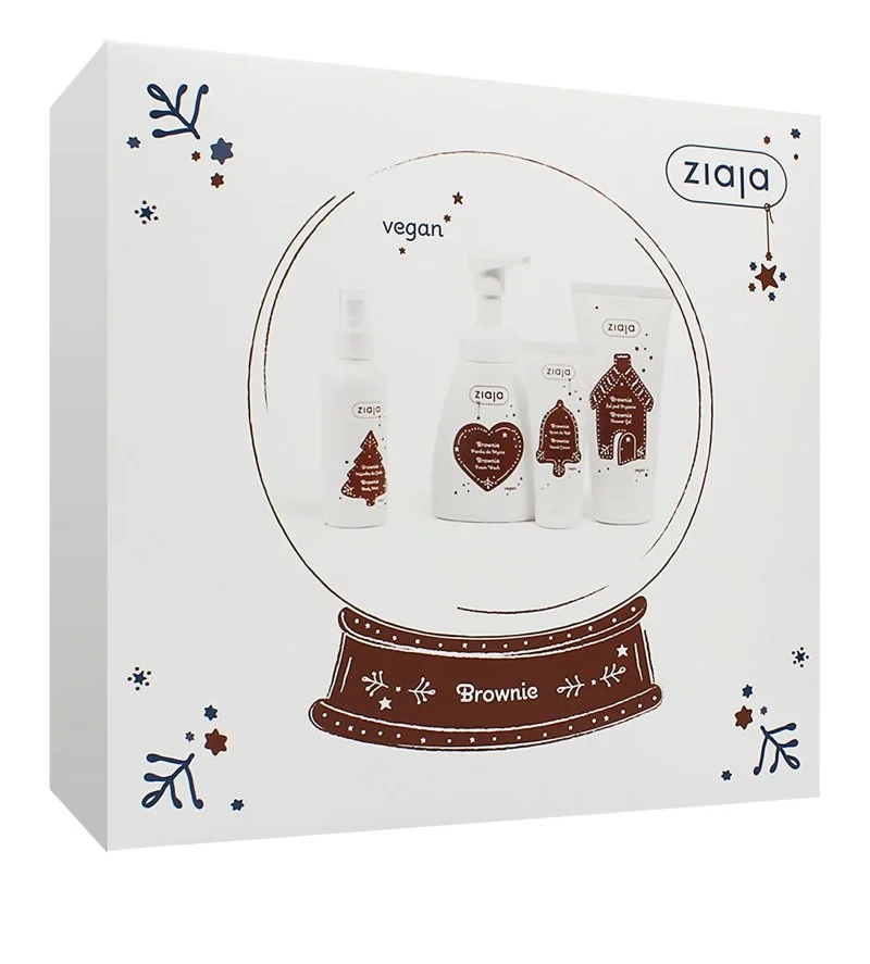 Brownie Geschenkset Duschgel 160 ml + Waschschaum 250 ml + Handcreme 50 ml + Körperspray