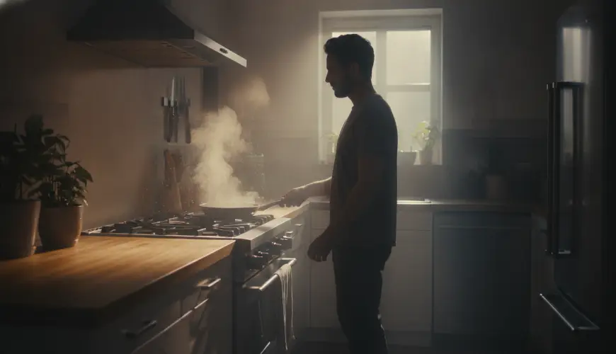 Aerosolverunreinigung im Innenraum entsteht auch beim Kochen