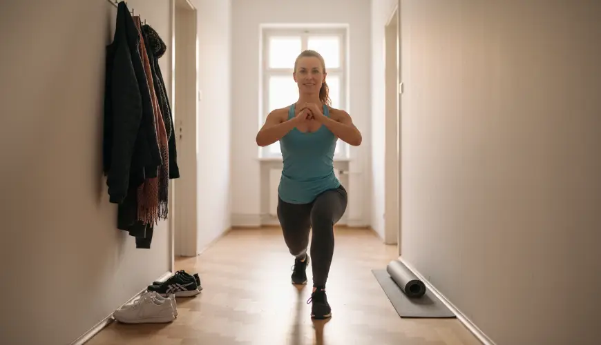 Training im Flur funktioniert besser als Sie denken – auch in einer kleinen Wohnung