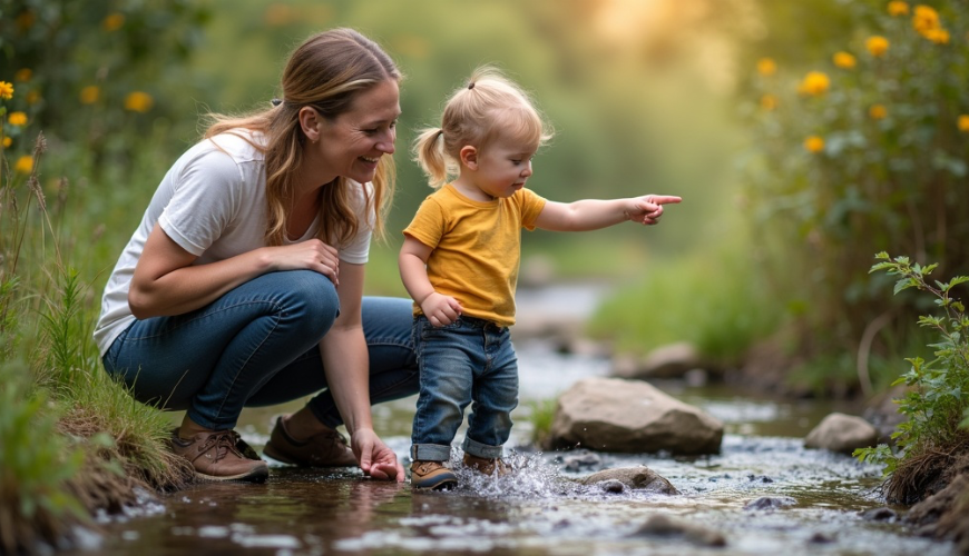 Wie man Kindern auf natürliche Weise den Bezug zur Natur beibringt, wenn man wenig Zeit hat und in d