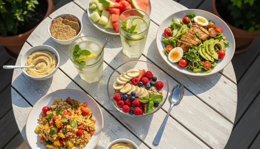 Wie man im Sommer leicht isst und trotzdem satt bleibt