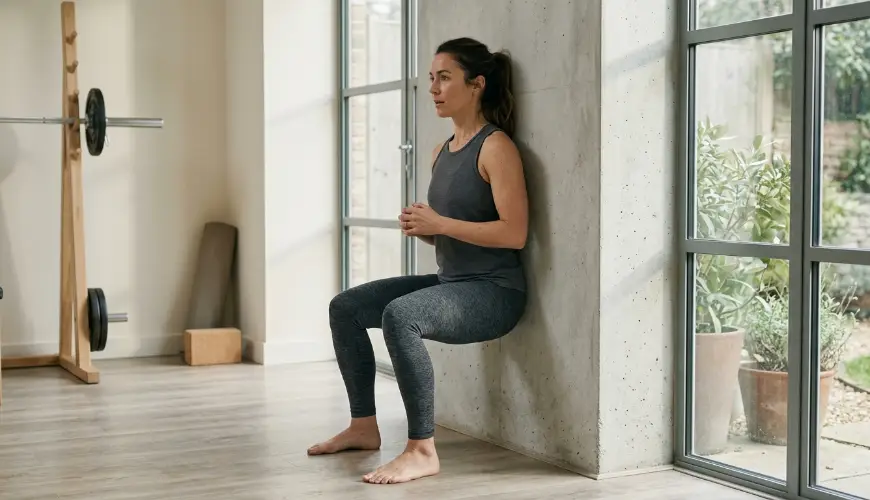 # Jak správně provést dřep s oporou o zeď

Dřep s oporou o zeď (také známý jako „wall squat