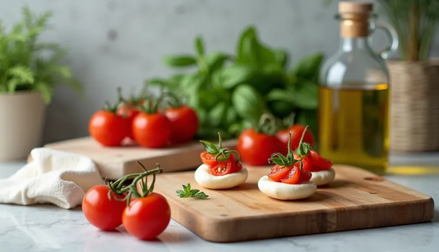 Die Einfachheit der Caprese-Häppchen wird Sie bei jeder Feier verzaubern.