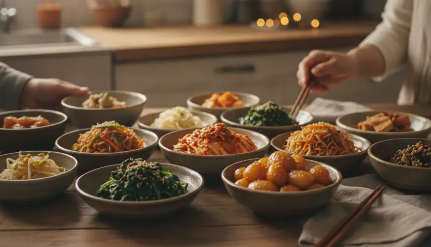 # Korejské přílohy banchan, které vydrží celý týden im Kühlschrank

Korejské banchan jsou malé přílo