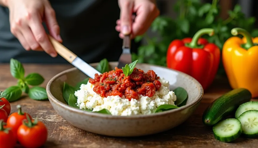 Entdecken Sie Rezepte mit Quark für einen gesunden Lebensstil im herzhaften Fitness-Stil.