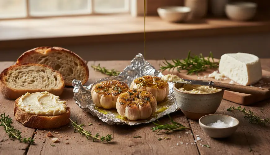 # Gerösteter Knoblauch als Aufstrich und seine Verwendung in der Küche