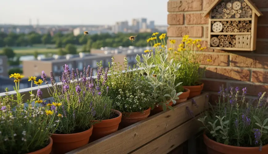 # Warum sind Bienen wichtig und wie kann man ihnen auf dem Balkon helfen