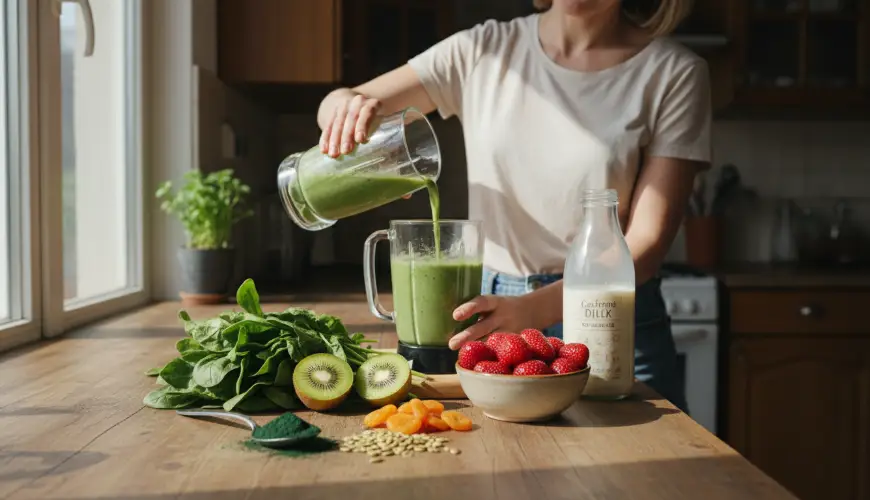 Smoothie für Frauen, die unter Müdigkeit und Eisenmangel leiden