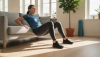 Hip Thrust auf der Couch als Heimtraining für starke Gesäßmuskeln