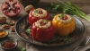 Gefüllte Paprika nach georgischem Rezept mit Walnüssen