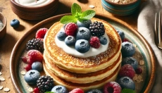 Entdecken Sie den Zauber von saftigen Fitness-Quark-Pfannkuchen