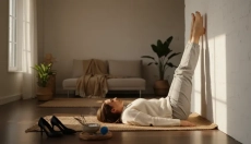 Yogapositionen zur Entlastung der Füße nach einem Tag in High Heels