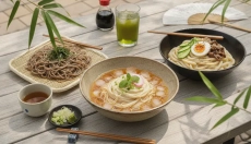 Kalte japanische Nudeln für heiße Tage